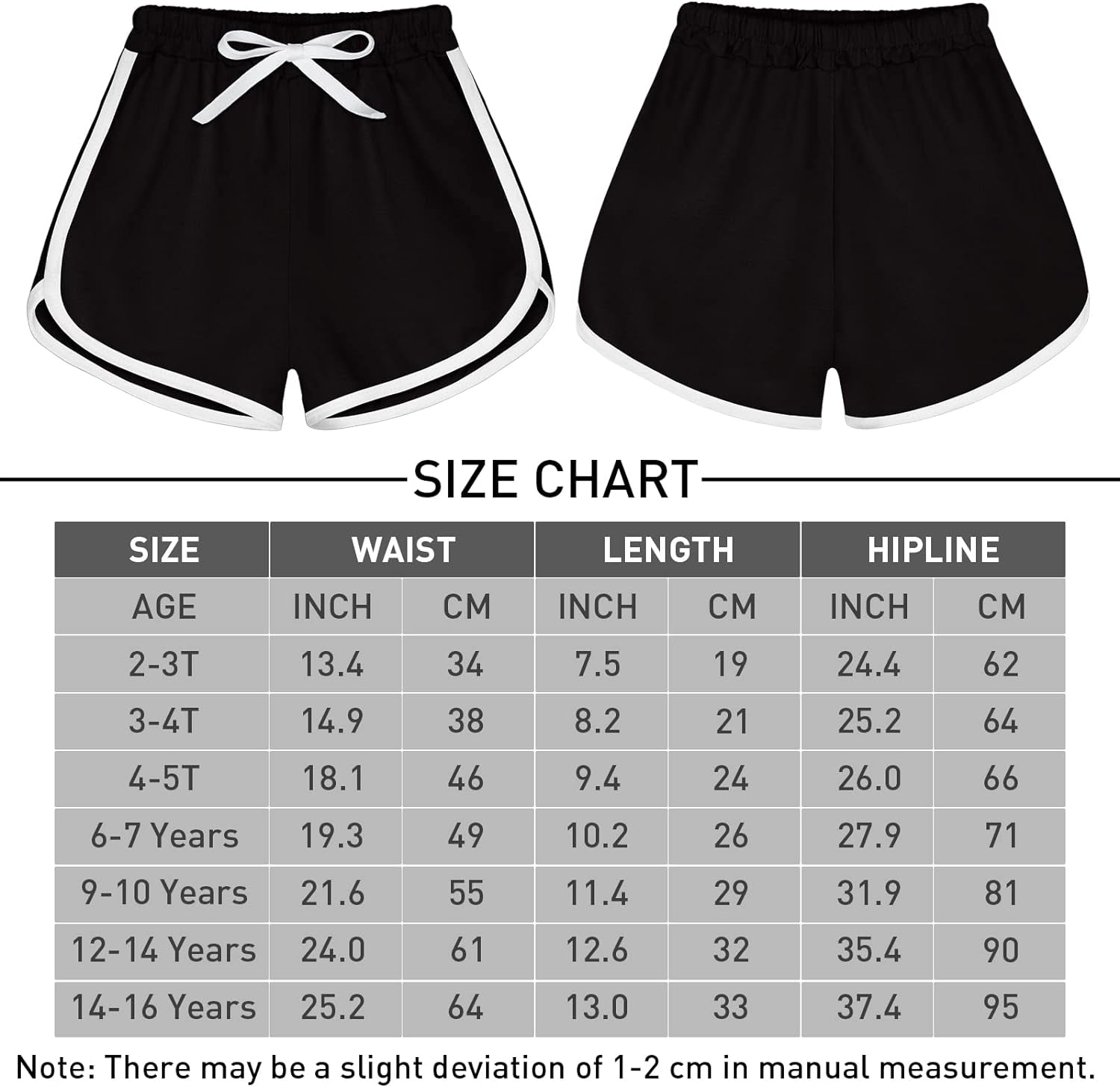 3 Pieces Girls Boys Running Athletic Shorts Dance Sport Shorts Summer Workout Shorts for Toddler Kids