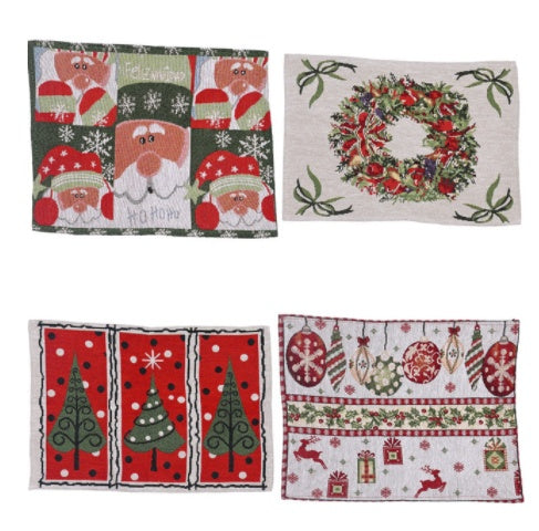 Christmas Home Decoration Products Knitted Cloth Placemats